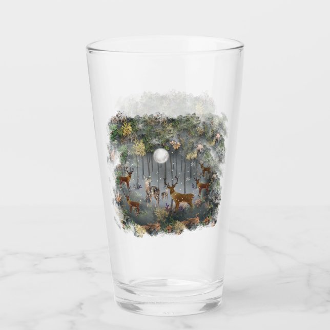 Copo De Pint Rebelde Adorável À Noite (Frente)