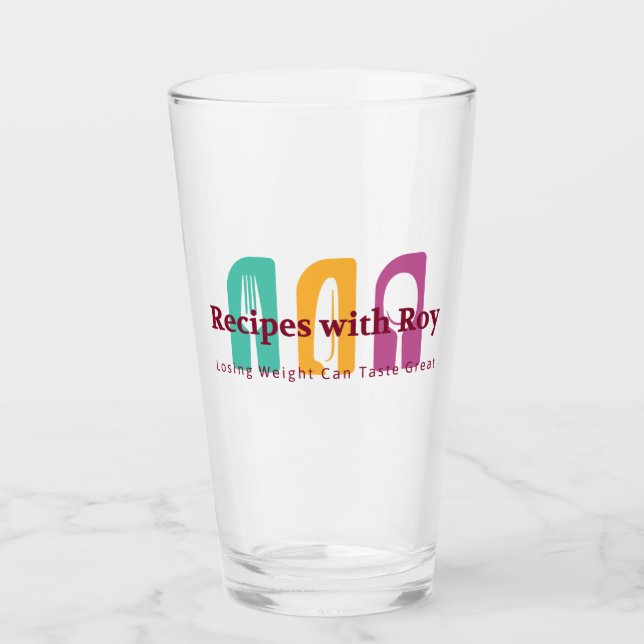 Copo De Pint Receitas com Roy 16oz Pint Glass (Frente)