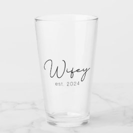 Copo De Pint Recem casados Wifey Recentemente