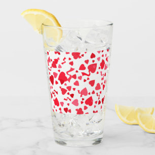 Copo De Pint Red Confetti Hearts