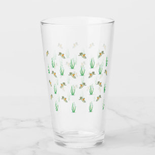 Copo De Pint Red Robin Birds e Snowdrods padrão primavera