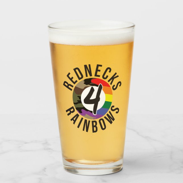 Copo De Pint Rednecs 4 Rainbows (Frente (Preenchido))