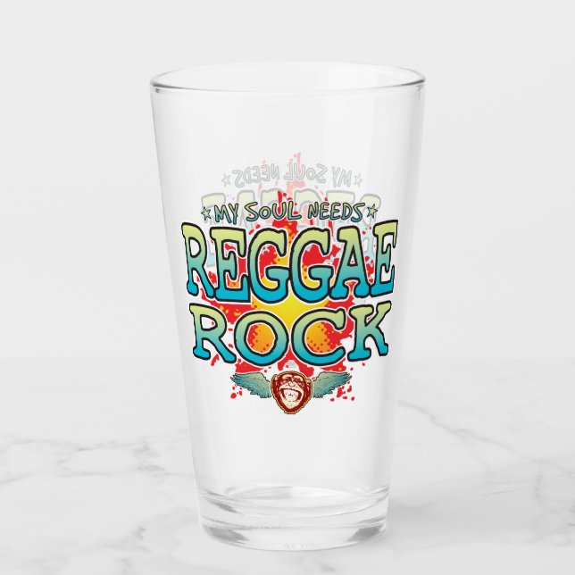 Copo De Pint Reggae Rock Soul Glass Tumbler (Frente)