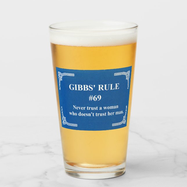 Copo De Pint regra 69 de Gibbs (Frente (Preenchido))