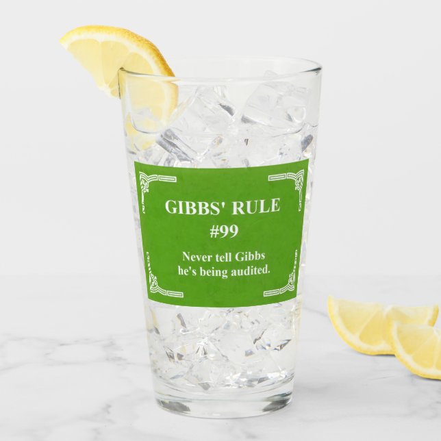 Copo De Pint regra 99 de Gibbs (Gelo frontal)