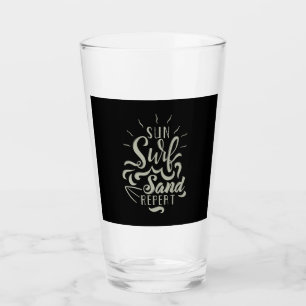 Copo De Pint Repetição da Areia do Surf Sun