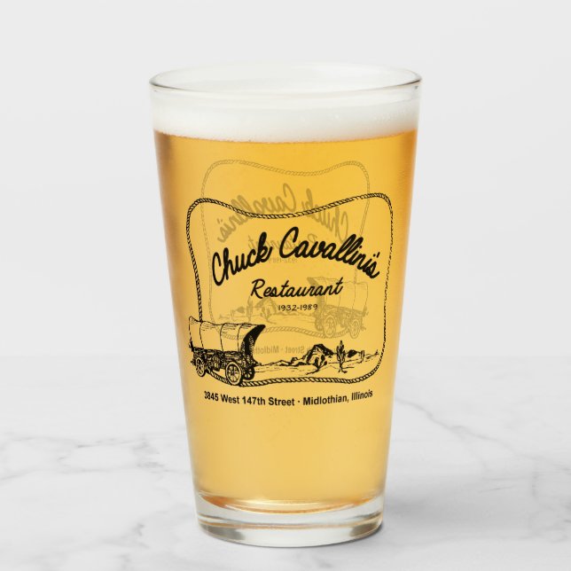 Copo De Pint Restaurante de Chuck Cavallin, Midlothian, IL (Frente (Preenchido))