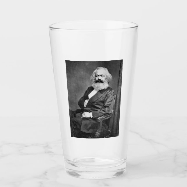 Copo De Pint Retrato de Karl Marx (Fundador do Marxismo) (Frente)