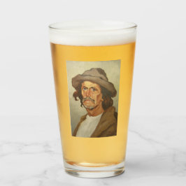 Copo De Pint Retrato de um camponês (por Ipolit Strâmbu)