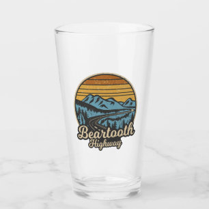 Copo De Pint Retro de Wyoming na Estrada Beartooth Montana