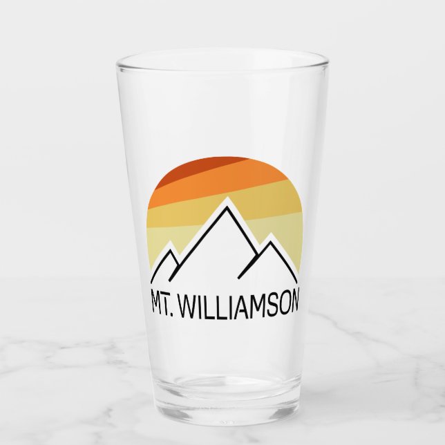 Copo De Pint Retro do Monte Williamson California (Frente)