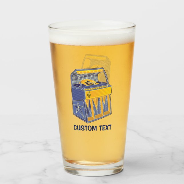 Copo De Pint Retro Jukebox (Frente (Preenchido))