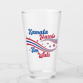 Copo De Pint Retro Kamala Harris Tim Walz Cute Eleição