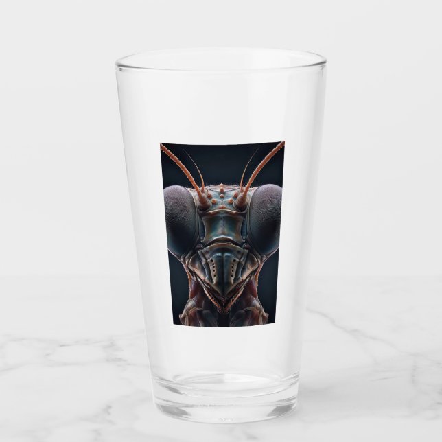 Copo De Pint Rezando Mantis Fechar Macro (Frente)