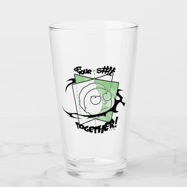 Copo De Pint RICK E MORTY™ | Coloque seu S#!t juntos! (Frente)