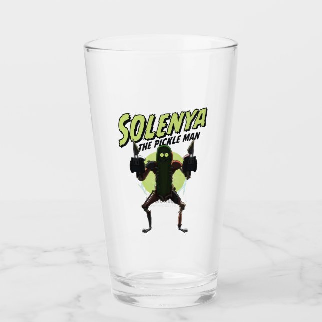 Copo De Pint RICK E MORTY™| Solenya - O Homem-Picles (Frente)