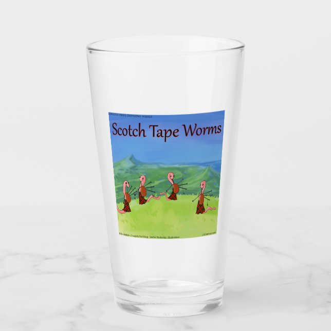 Copo De Pint Rick London Worms Da Escócia Engraçado (Frente)