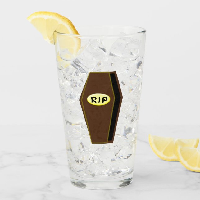 Copo De Pint RIP Halloween Coffin of Doom (Gelo frontal)