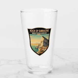 Copo De Pint Rock of Gibraltar Viagem Art Vintage