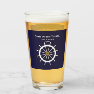 Copo De Pint Roda do navio Capitão Barco Tumblers Beer Soda Gla