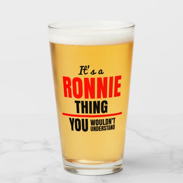 Copo De Pint Ronnie, não entenderia o nome. (Frente (Preenchido))