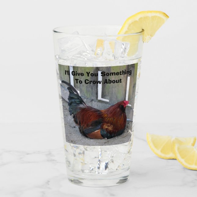 Copo De Pint Rooster - Série Vida Fazenda - Vidro (Gelo traseiro)