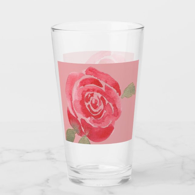 Copo De Pint Rosa Aquarela (Frente)