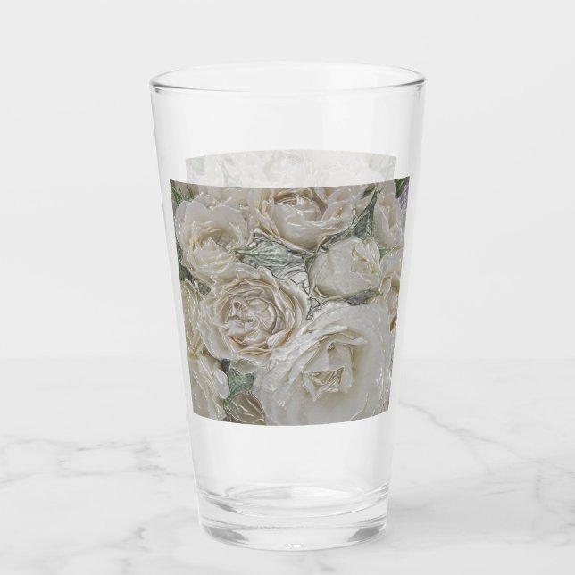 Copo De Pint Rosa branco clássico (Frente)