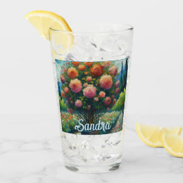 Copo De Pint Rosa Topike Estilo Van Gogh Rosas Rosa Floral