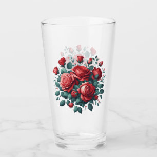 Copo De Pint Rosa vermelha Design