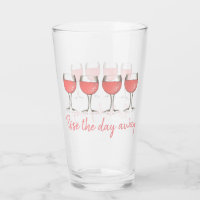 Rosé, o dia longe, embaçando os vidros de vinho Vi