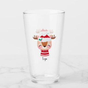 Copo De Pint Rosto de Rebelde Sorridente de Natal