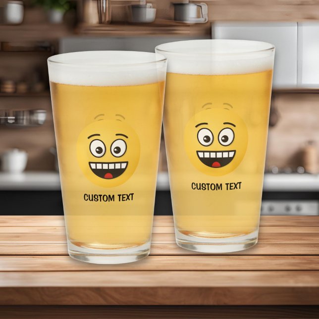 Copo De Pint Rosto Sorridente com Boca Aberta (Criador carregado)