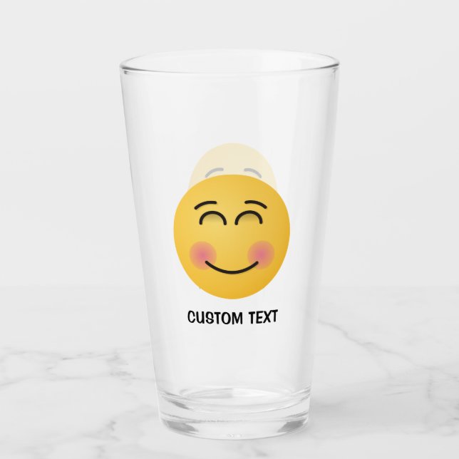 Copo De Pint Rosto sorridente com olhos sorridentes (Frente)