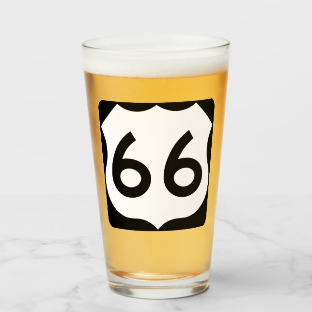 Copo De Pint Rota 66 (Frente (Preenchido))