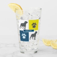 Rottweiler Silhouter Cachorro e Pata Amarelo e Azu