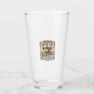 Copo De Pint Rótulo de Código de Barras de Jesus Resgatado Rótu