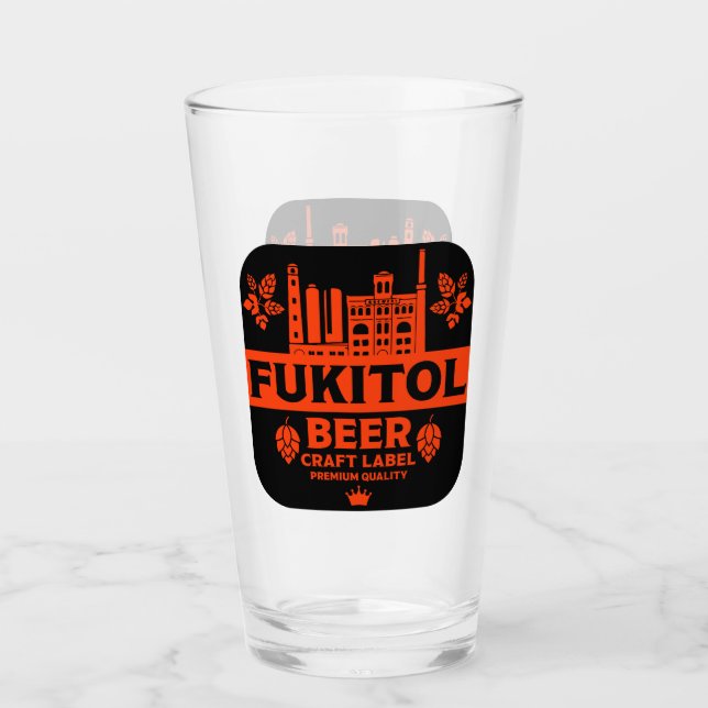 Copo De Pint Rótulo Novelty Funny Beer (Frente)