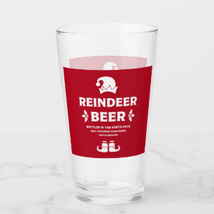 Copo De Pint Rótulos de cerveja engraçados de Natal
