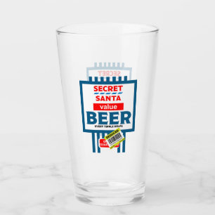 Copo De Pint Rótulos Engraçados de Cerveja de Natal