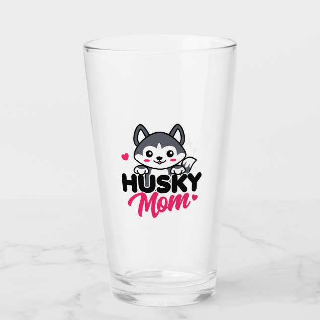 Copo De Pint Rouco Cachorro Mãe Cute Kawaii Design (Frente)