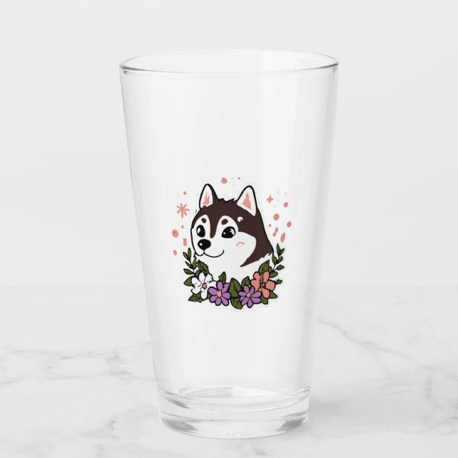 Copo De Pint Roucos Cachorros Cachorros Cachorros Malamute (Frente)