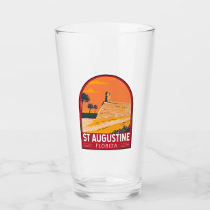 Copo De Pint Rua Augustine Florida Viagem Art Vintage