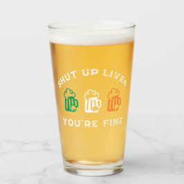 Copo De Pint Rua engraçada, dia do Patrick, cala-te, fígado, es