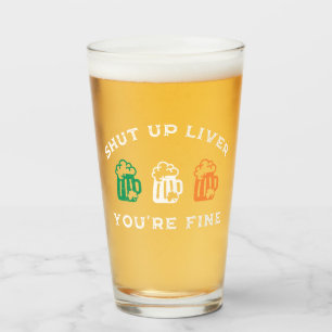Copo De Pint Rua engraçada, dia do Patrick, cala-te, fígado, es