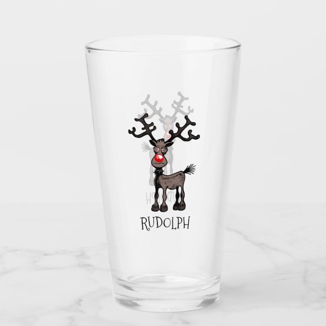Copo De Pint Rudolph, a Reindeer (Frente)