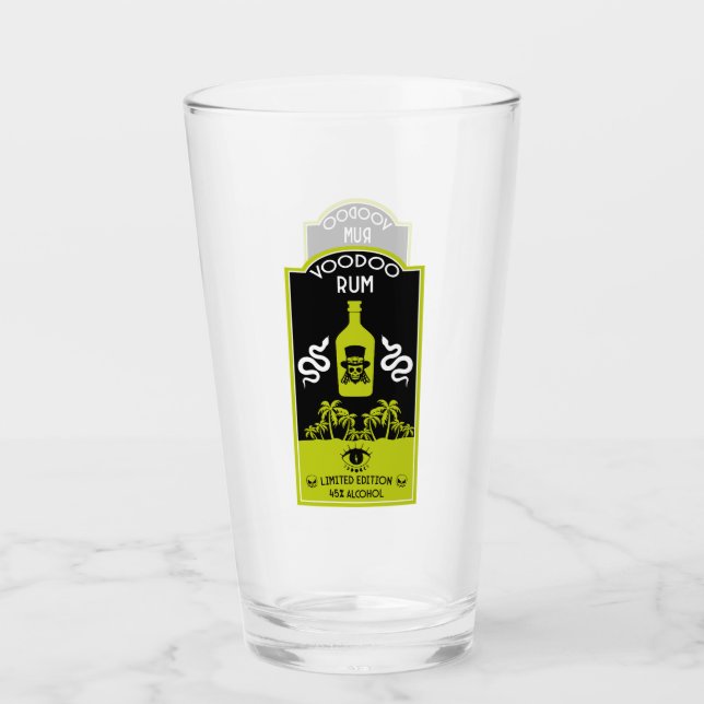 Copo De Pint Rum de Vodu Caribenho (Frente)