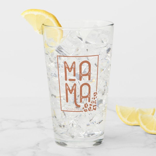 Copo De Pint Rustic Boho Mama (Gelo frontal)