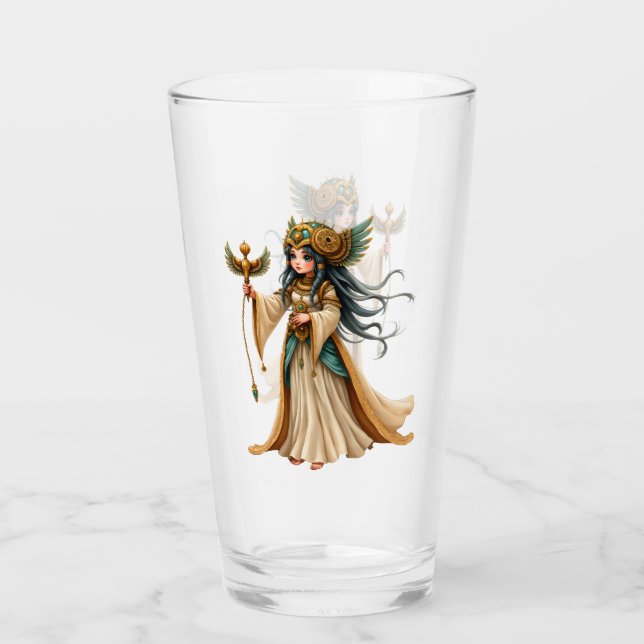 Copo De Pint Sacerdotisa Celestial da Pirâmide Dourada. (Frente)
