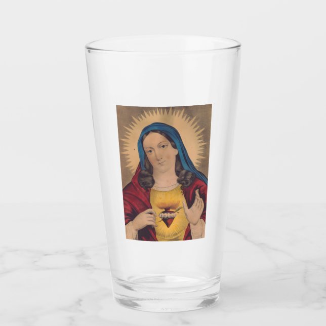 Copo De Pint Sagrado Coração de Maria (Frente)